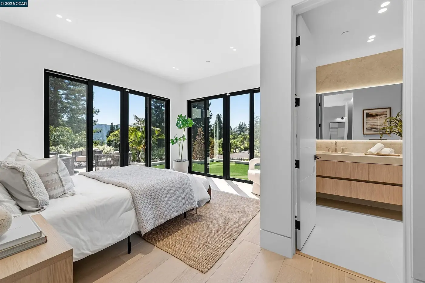 Bedroom with the ensuite beyond
